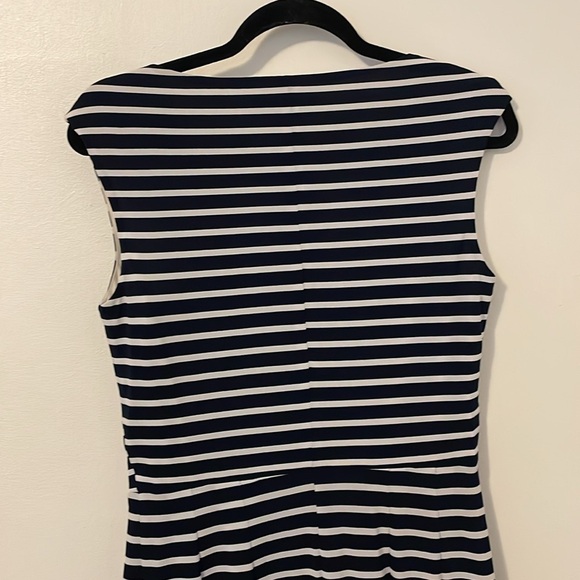 American Living Navy and White Strip Dress NWT - Picture 5 of 7